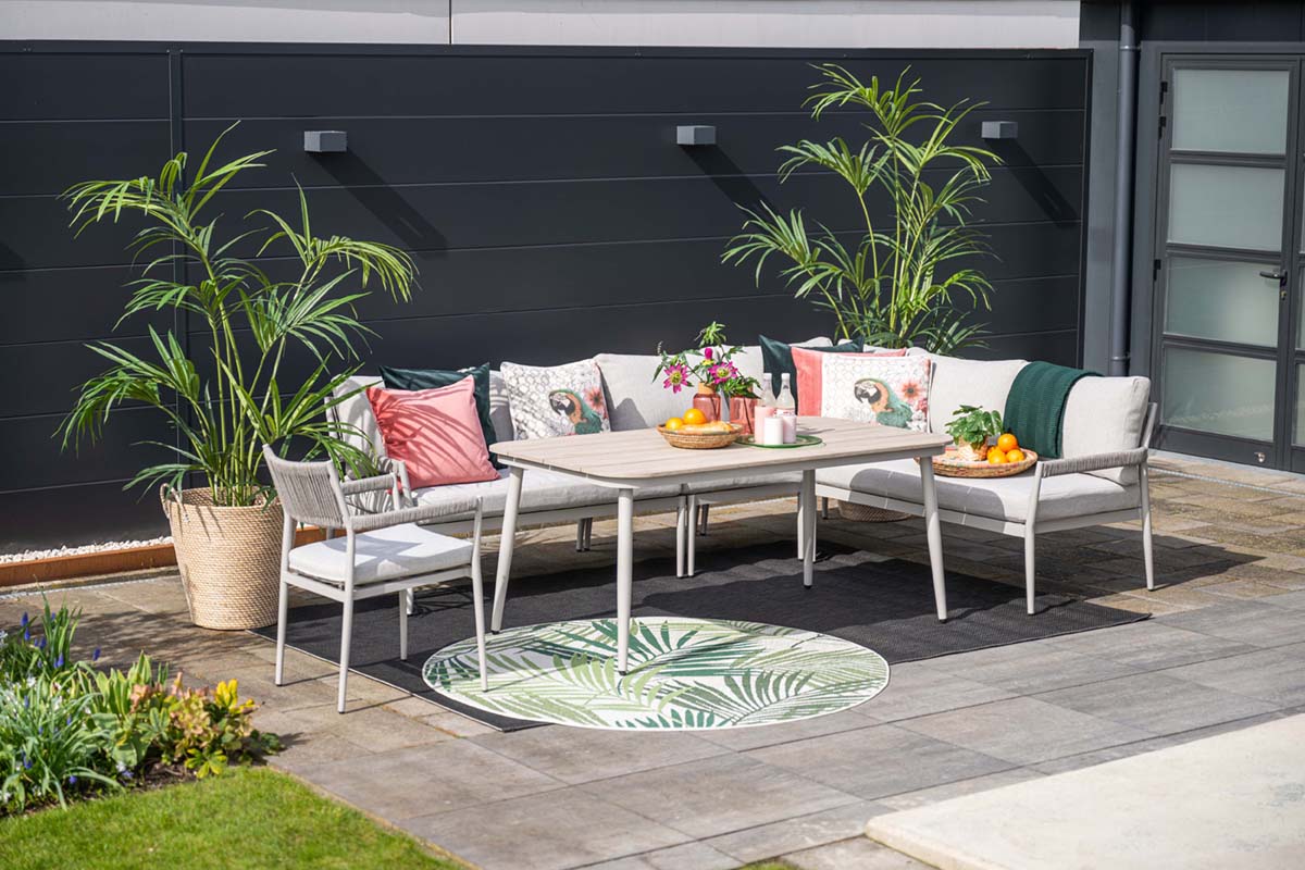 Barcelona - Lounge & Dining Corner Sofa, with Table, Bench and Optional Chair