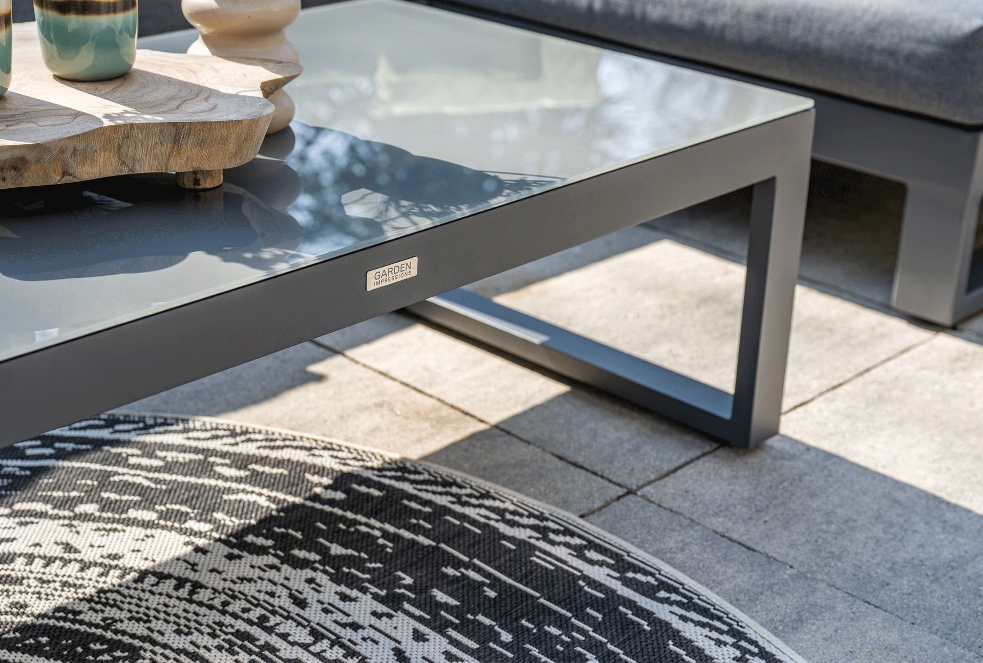 Esmee - Outdoor Garden Corner Chaise Sofa & Coffee Table