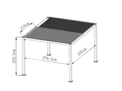 Faro 3m x 3.6m Free Standing Pergola