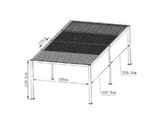 Faro 7.2m x 3.5m Free Standing Pergola