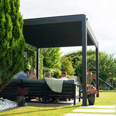Tivoli 3m x 3m Grey Frame Free Standing Pergola