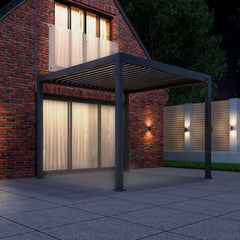 Tivoli 3.6m x 3.6m Grey Frame Free Standing Pergola