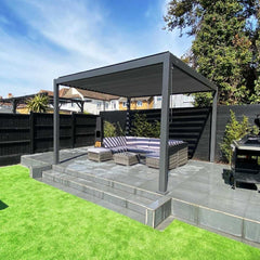Tivoli 3.6m x 3.6m Grey Frame Free Standing Pergola