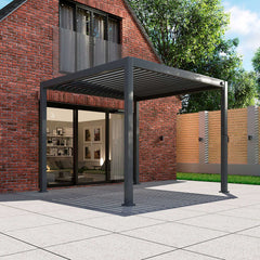 Tivoli 3.6m x 3.6m Grey Frame Free Standing Pergola