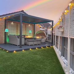 Tivoli 4m x 3m Grey Frame Free Standing Pergola