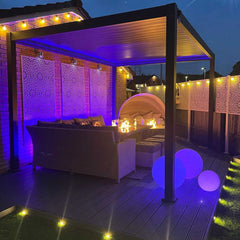 Tivoli 4m x 3m Grey Frame Free Standing Pergola