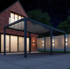 Tivoli 6m x 3m Grey Frame Free Standing Pergola
