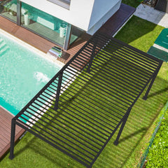Tivoli 6m x 3m Grey Frame Free Standing Pergola