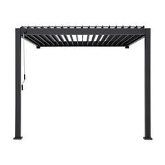 Tivoli 3m x 3m Grey Frame Wall Mounted Pergola