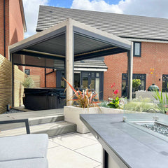 Tivoli 4m x 3m Wood Effect Free Standing Pergola