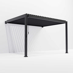 Tivoli 4m x 3m Grey Frame Wall Mounted Pergola