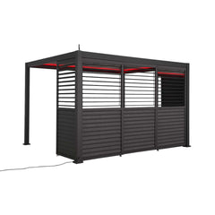 Tivoli E-LED 6m x 3m Grey Frame Free Standing Pergola