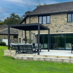Tivoli E-LED 3m x 3m Grey Frame Free Standing Pergola