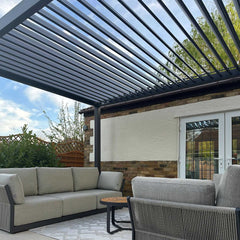 Tivoli E-LED 4m x 3m Grey Frame Free Standing Pergola