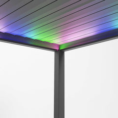 Tivoli E-LED 4m x 3m Grey Frame Free Standing Pergola