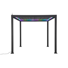Tivoli E-LED 4m x 3m Grey Frame Free Standing Pergola