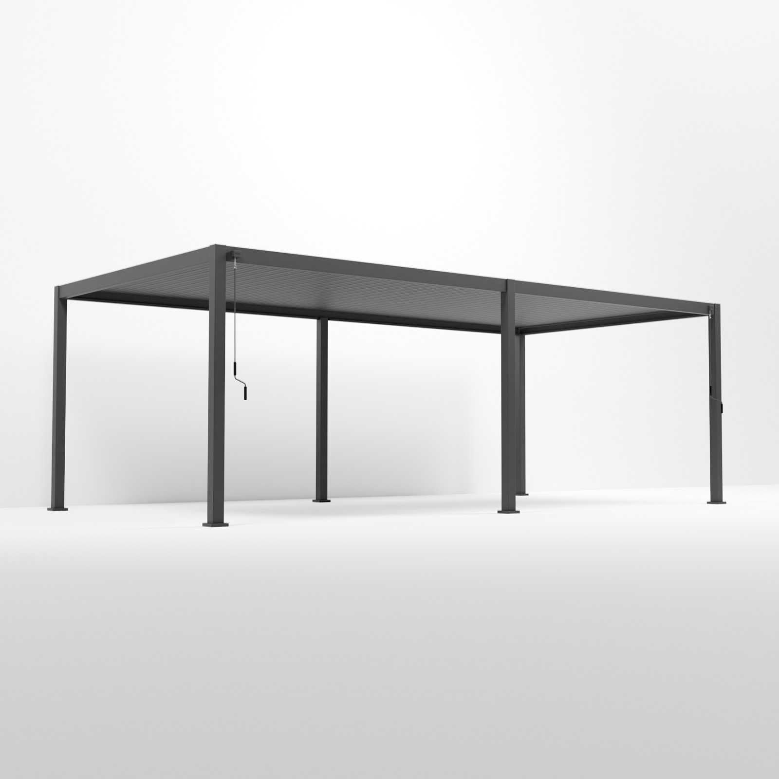 Tivoli 7.2m x 3.6m Grey Frame Free Standing Pergola