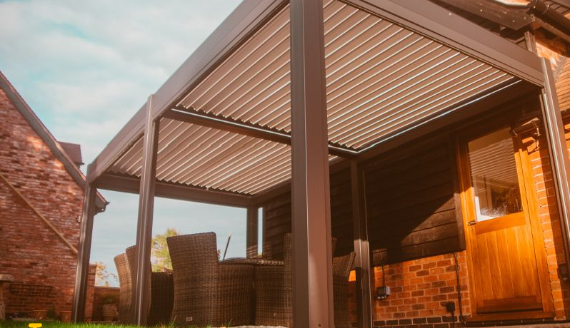 Sagres 5m x 3m Wall Mounted Pergola