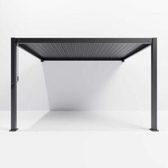 Tivoli 4m x 3m Grey Frame Wall Mounted Pergola