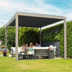 Tivoli 3m x 3m Wood Effect Free Standing Pergola