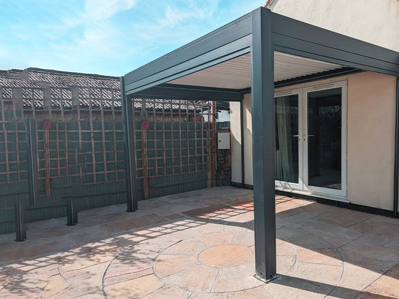 Sagres 3m x 3m Wall Mounted Pergola