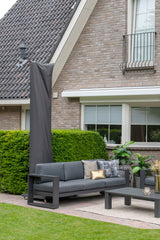 Hawaii 400cm x 400cm Square Cantilever Parasol with 150kg Moveable Granite Base