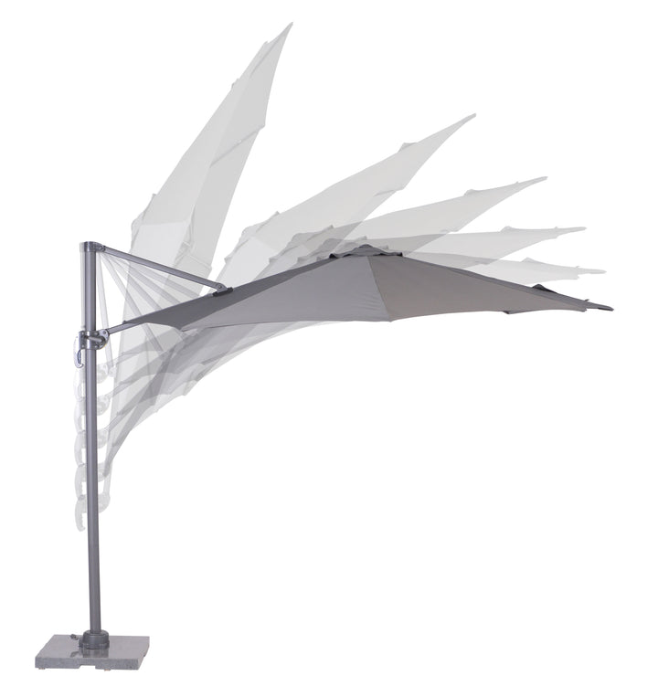 Dark Grey Cantilever Round Parasol