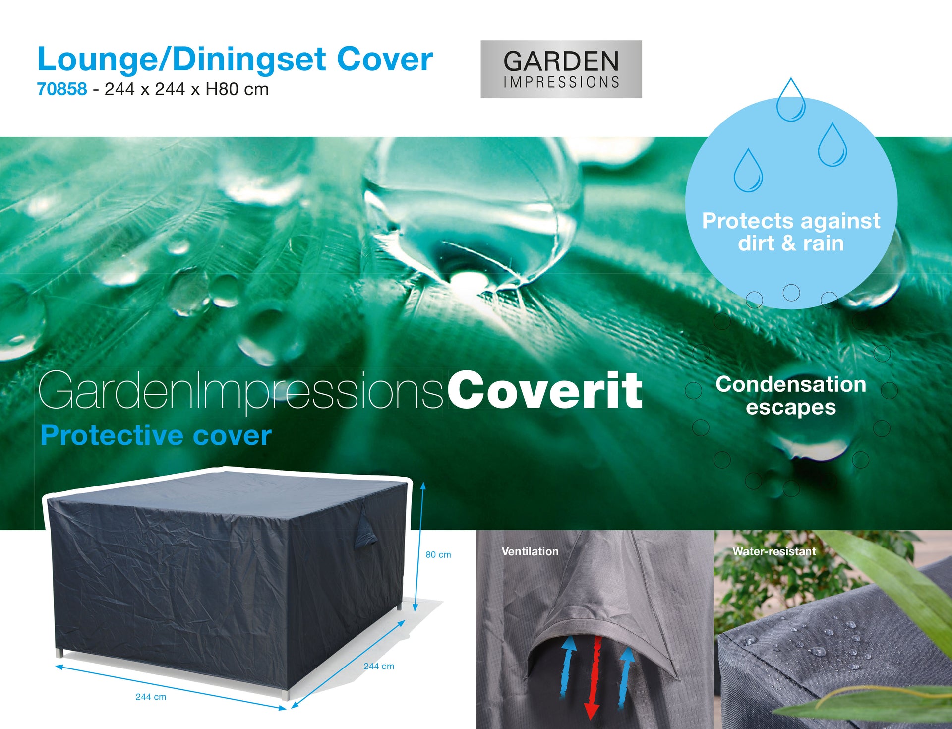 Coverit Lounge Set 244cm x 244cm x 80cm