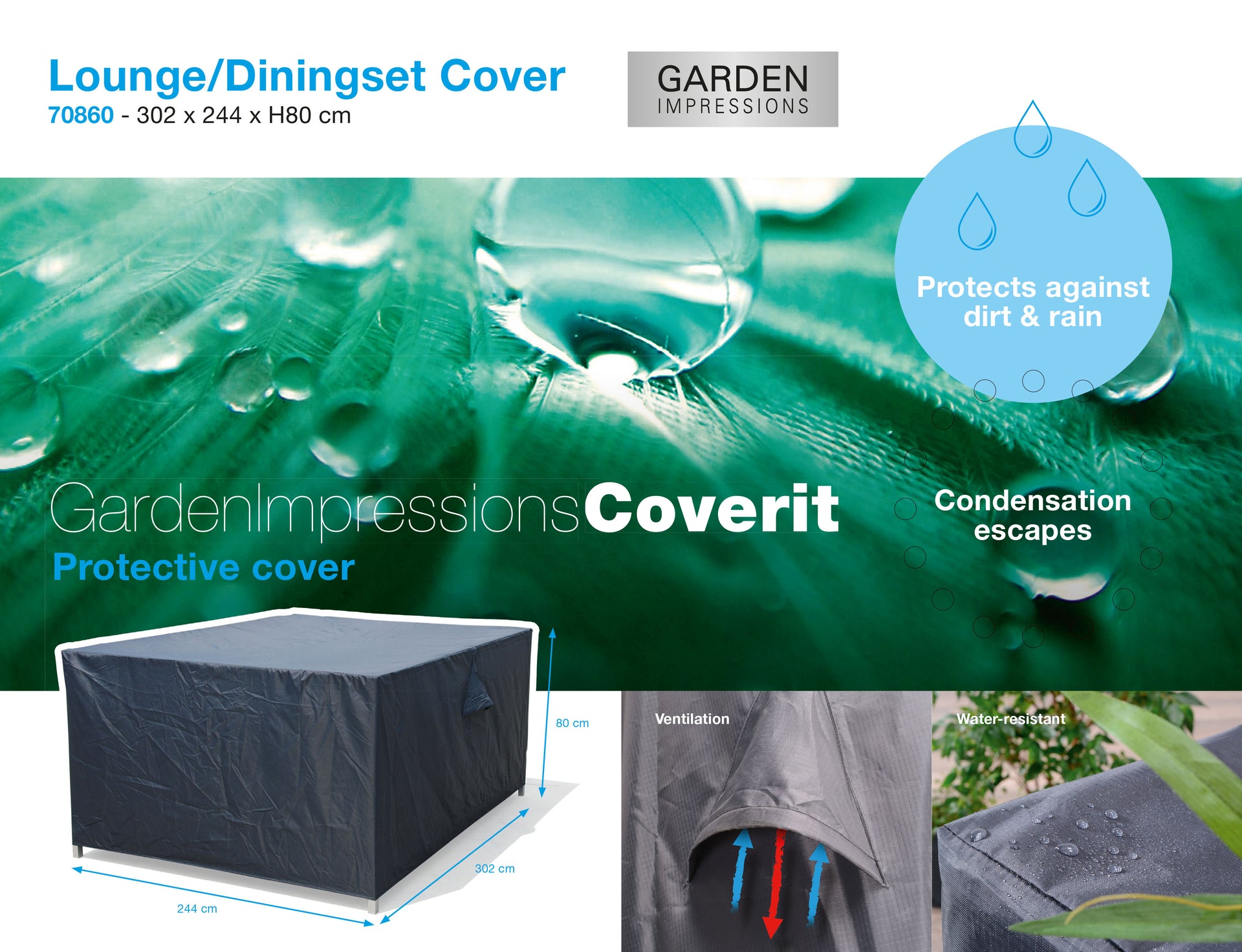 Coverit Lounge Dining Cover 302cm x 244cm x H80cm