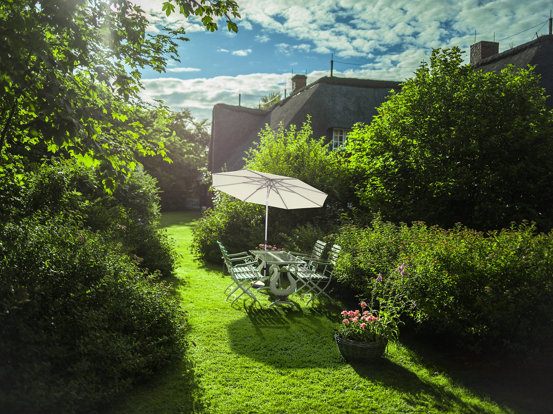 Glatz Alu Smart Parasol 300cm Round