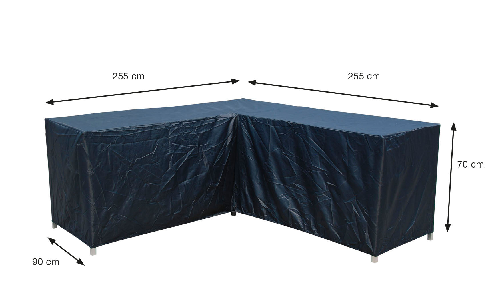 Coverit Corner L-Shaped 255cm x 255cm x 90cm x 70cm