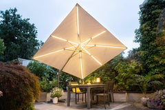 Light up cantilever parasol