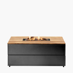 Snug Teak Rectangular Fire Pit