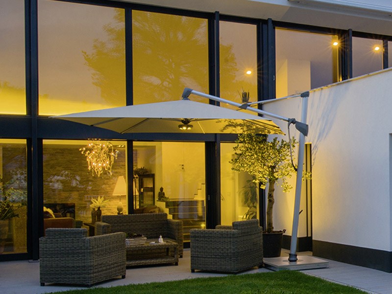 Glatz Sombrano - 300cm x 300cm Square Parasol with Moveable Base