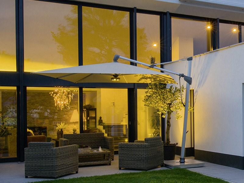 Glatz Sombrano - 350cm x 350cm Square Parasol with Moveable Base