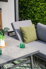 EX DISPLAY Corsica - Lounge Dining Corner, Table and Bench