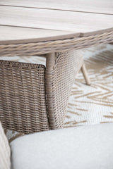 Jersey 6 Seater Oval Dining Suite with Lazy Susan