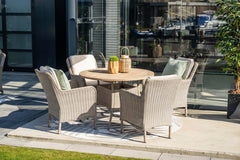 Jersey 4 Seater Round Dining Suite