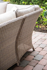 Jersey Corner Sofa with Height Adjustable Table