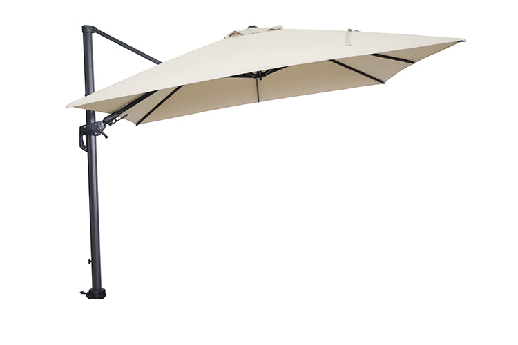 Hawaii 300cm x 300cm Square Cantilever Parasol with 90kg Moveable Granite Base