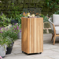 Snug Pillar Square Teak Lantern