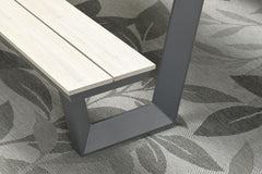 Bell 200cm Picnic Bench in Dark and Light Grey