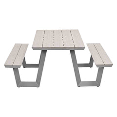 Bell 200cm Picnic Bench in Dark and Light Grey