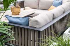 Bologna Corner Lounge Set with Height Adjustable Table