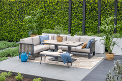 Bologna Corner Lounge Set with Height Adjustable Table