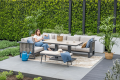 Bologna Corner Lounge Set with Height Adjustable Table