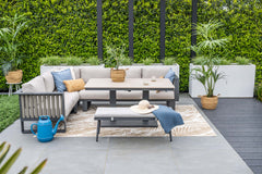 Bologna Corner Lounge Set with Height Adjustable Table