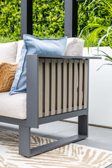 Bologna Corner Lounge Set with Height Adjustable Table