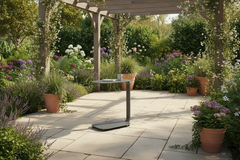 Lucca Laptop Table - Taupe and Carbon Black