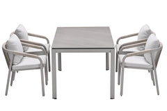 Domingo 4 Seater Dining Table with Monti Dining Chairs